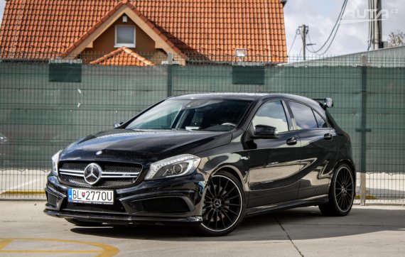 Mercedes-Benz A trieda 45 AMG 4Matic, 265 kW, A7, 5d. / AJ NA SPLÁTKY / PROTIÚČET / 2013 - hlavní pohled