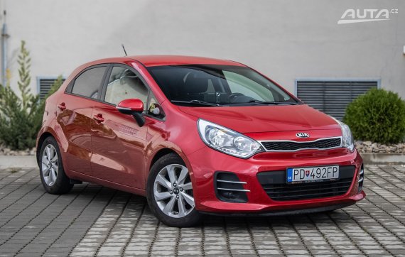 Kia Rio 1.2 D-CVVT 62kW MT/5 2016 / AJ NA SPLÁTKY / PROTIÚČET 2016 červená