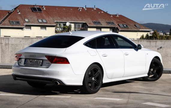 Audi A7 S-line 3.0 TDI Quattro 180kW AT/7 2014 / AJ NA SPLÁTKY / PROTIÚČET 2014 bílá