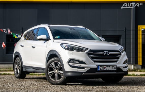 Hyundai Tucson 1.6 T-GDi 130kW 4x4 AT/7 2015 / AJ NA SPLÁTKY / PROTIÚČET 2015 bílá