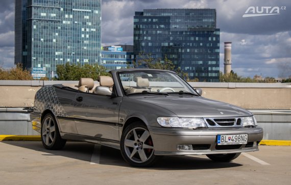 Saab 9-3 Cabriolet Cabrio 2.0 Lpt, 110kW, M5, 2d. / AJ NA SPLÁTKY / PROTIÚČET / 2002 šedá