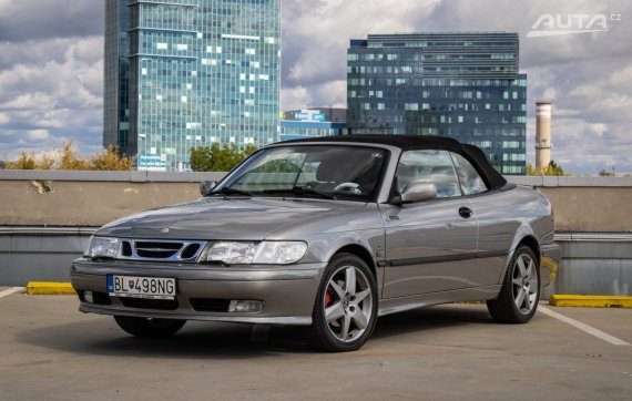 Saab 9-3 Cabriolet Cabrio 2.0 Lpt, 110kW, M5, 2d. / AJ NA SPLÁTKY / PROTIÚČET / 2002 šedá