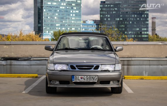 Saab 9-3 Cabriolet Cabrio 2.0 Lpt, 110kW, M5, 2d. / AJ NA SPLÁTKY / PROTIÚČET / 2002 šedá