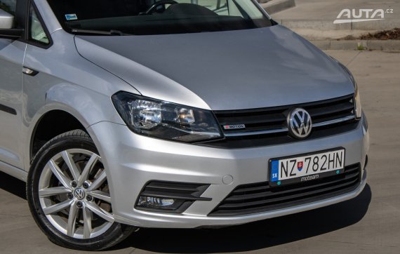 Volkswagen Caddy Generation Four 2.0 TDI 4Motion DSG MAXI, 110 kW, A6. / AJ NA SPLÁTKY / PROTIÚČET / 2017 stříbrná metalíza