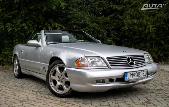 Mercedes-Benz SL 500 R129 Silver Arrow / 225kW / A5 / AJ NA SPLÁTKY / PROTIÚČET 2002 stříbrná metalíza