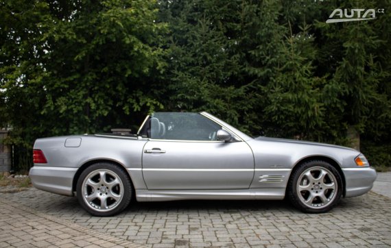 Mercedes-Benz SL 500 R129 Silver Arrow / 225kW / A5 / AJ NA SPLÁTKY / PROTIÚČET 2002 stříbrná metalíza