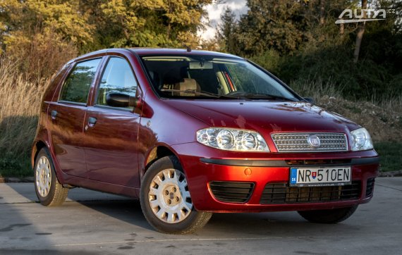 Fiat Punto 1.2 Classic / 44kW / M5 / AJ NA SPLÁTKY / PROTIÚČET 2008 červená