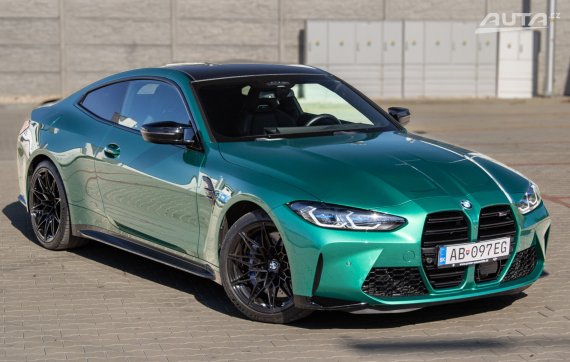 BMW M4 Competition RWD Carbon Laser, 375kW, A8 / AJ NA SPLÁTKY / PROTIÚČET / 2023 zelená