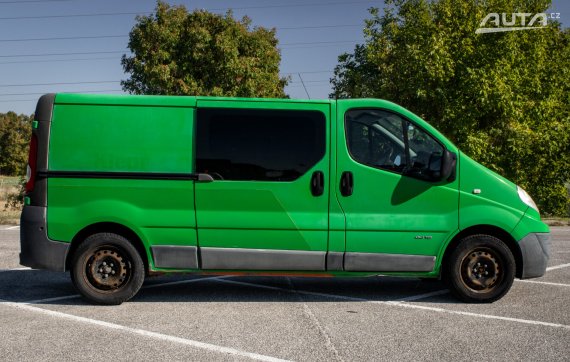 Renault Trafic Furgon 2.0 dCi 115k L2H1P2, 84kW, M6 / AJ NA SPLÁTKY / PROTIÚČET / 2011 zelená