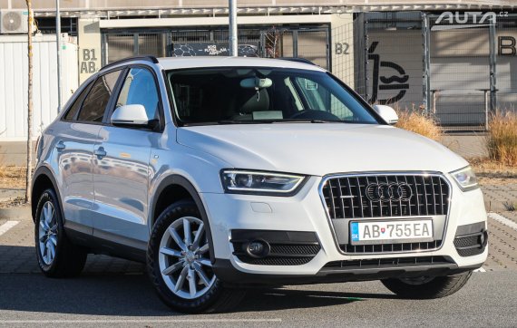 Audi Q3 2.0 TDI quattro, 103kW (2013) / AJ NA SPLÁTKY / PROTIÚČET / 2013 bílá