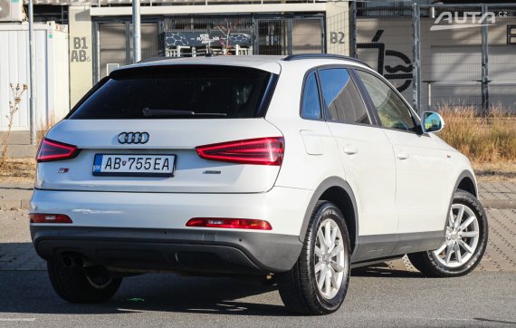 Audi Q3 2.0 TDI quattro, 103kW (2013) / AJ NA SPLÁTKY / PROTIÚČET / 2013 bílá