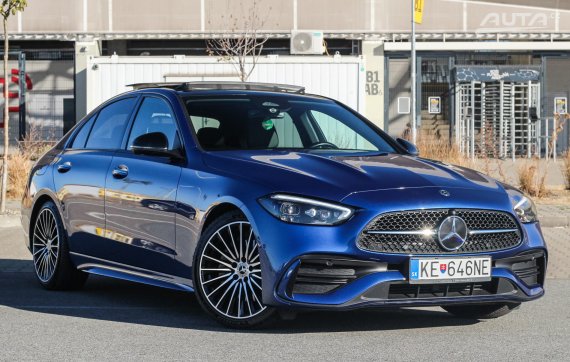 Mercedes-Benz C trieda Sedan 300 d mHEV A/T, 195kW (2021) / AJ NA SPLÁTKY / PROTIÚČET / 2021 modrá