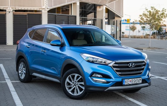 Hyundai Tucson 1.6 GDi, 97kW (2017) / AJ NA SPLÁTKY / PROTIÚČET / 2017 modrá