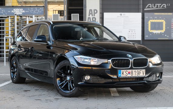 BMW Rad 3 Touring 320d xDrive, 135kW (2014) / AJ NA SPLÁTKY / PROTIÚČET / 2014 černá