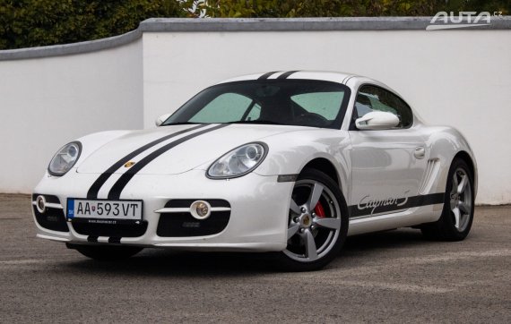 Porsche Cayman S 3.4, 217 kW, M6, 2d. / AJ NA SPLÁTKY / PROTIÚČET / 2006 - hlavní pohled