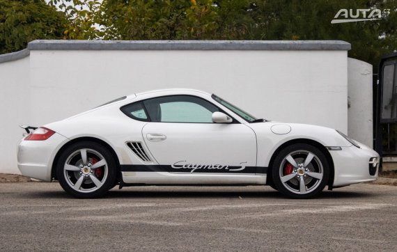Porsche Cayman S 3.4, 217 kW, M6, 2d. / AJ NA SPLÁTKY / PROTIÚČET / 2006 bílá