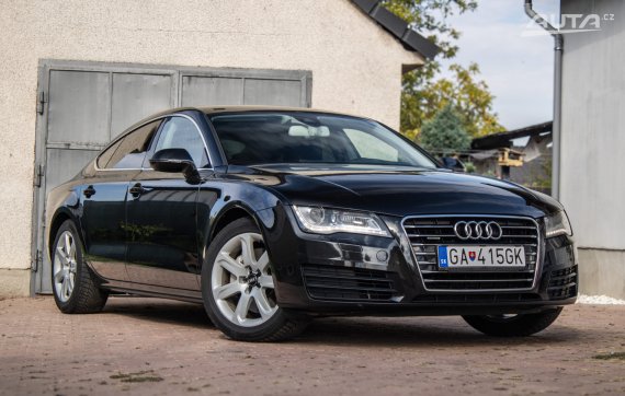 Audi A7 3.0 TDI Quattro 180kW AT/7 2011 / AJ NA SPLÁTKY / PROTIÚČET 2011 černá