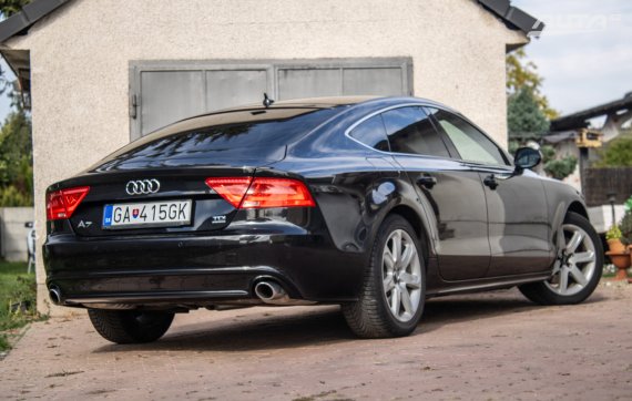 Audi A7 3.0 TDI Quattro 180kW AT/7 2011 / AJ NA SPLÁTKY / PROTIÚČET 2011 černá