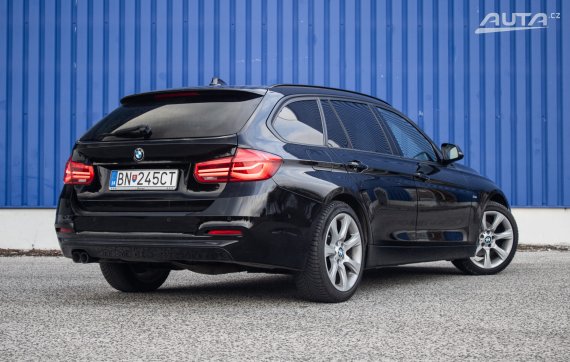 BMW Rad 3 Touring 320d A/T, 140kW (2018) / AJ NA SPLÁTKY / PROTIÚČET / 2018 černá
