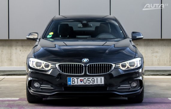 BMW Rad 4 Coupé F32 420d xDrive Luxury Line / 135kW / A8 / ZÁRUKA / AJ NA SPLÁTKY / PROTIÚČET 2014 černá