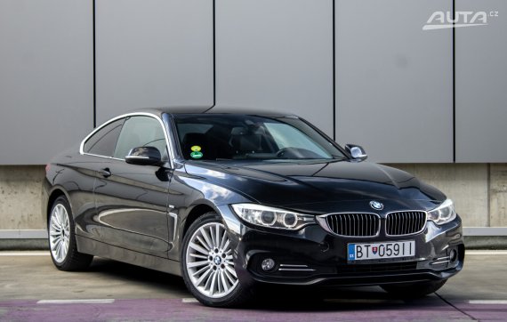 BMW Rad 4 Coupé F32 420d xDrive Luxury Line / 135kW / A8 / ZÁRUKA / AJ NA SPLÁTKY / PROTIÚČET 2014 černá