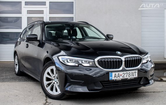 BMW Rad 3 Touring G21 318d mHEV Advantage / 110kW / A8 / ZÁRUKA / AJ NA SPLÁTKY / PROTIÚČET 2020 černá