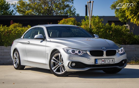 BMW Rad 4 Cabrio 435i A/T, 225kW, A8, 2d. / AJ NA SPLÁTKY / PROTIÚČET / 2015 stříbrná metalíza