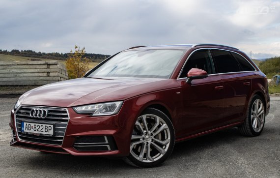 Audi A4 Avant 3.0 TDI quattro tiptronic, 200kW (2016) / AJ NA SPLÁTKY / PROTIÚČET / 2016 červená