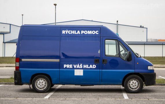 Peugeot Boxer Foodtruck 2000 modrá