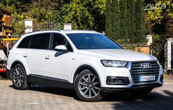 Audi Q7 3.0 TDI Quattro S-Line 200kW AT/8 2016 - 7 Miest / AJ NA SPLÁTKY / PROTIÚČET 2016 bílá