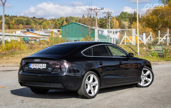 Audi A5 Sportback 2.0 TDI, 105 kW, A1, 5d. / AJ NA SPLÁTKY / PROTIÚČET / 2012 černá