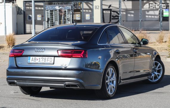 Audi A6 3.0 TDI quattro S tronic, 200kW (2017) / AJ NA SPLÁTKY / PROTIÚČET / 2017 šedá