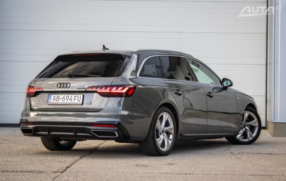 Audi A4 Avant 35 2.0 TDI mHEV S line S tronic, 120 kW, A7 / AJ NA SPLÁTKY / PROTIÚČET / 2023 šedá