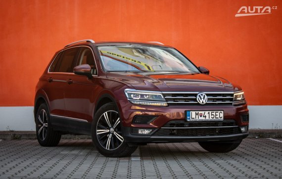 Volkswagen Tiguan 2.0 TDI SCR BMT DSG EU6, 110 kW, A7, 5d. / AJ NA SPLÁTKY / PROTIÚČET / 2018 červená