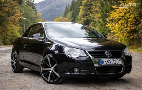 Volkswagen Eos 2.0 FSI, 110 kW, M6, 2d. / AJ NA SPLÁTKY / PROTIÚČET / 2006 černá
