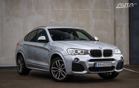 BMW X4 xDrive20d M Sport A/T, 140kW, A8 / AJ NA SPLÁTKY / PROTIÚČET / 2016 stříbrná metalíza