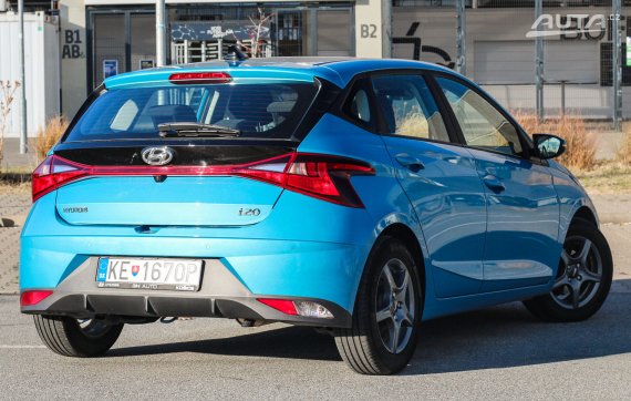 Hyundai i20 1.2, 62kW (2022) / AJ NA SPLÁTKY / PROTIÚČET / 2022 modrá
