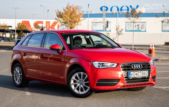 Audi A3 Sportback 1.2 TFSI, 81kW (2016) / AJ NA SPLÁTKY / PROTIÚČET / 2016 červená
