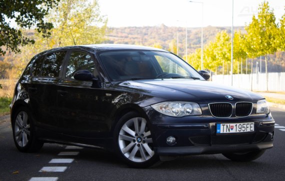 BMW 118d E87 motor M47 2005 modrá