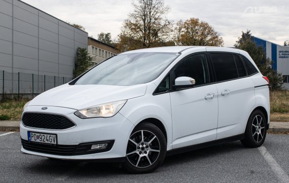 Ford Grand C-Max 2.0 TDCi A/T, 110kW (2015) / AJ NA SPLÁTKY / PROTIÚČET / 2015 bílá