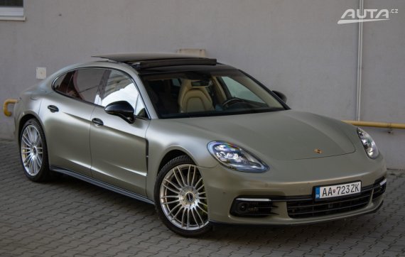 Porsche Panamera 4 E-Hybrid Executive Sport Chrono 4x4 A/T, 243kW, A8 / AJ NA SPLÁTKY / PROTIÚČET / 2018 zelená