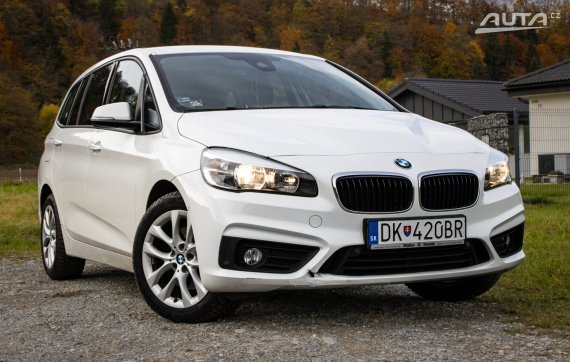BMW Rad 2 Gran Tourer 220d xDrive Advantage A/T, 140kW, A8 / AJ NA SPLÁTKY / PROTIÚČET / 2015 bílá