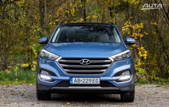 Hyundai Tucson 1.6 T-GDi 4x4 A/T, 130kW (2016) / AJ NA SPLÁTKY / PROTIÚČET / 2016 modrá
