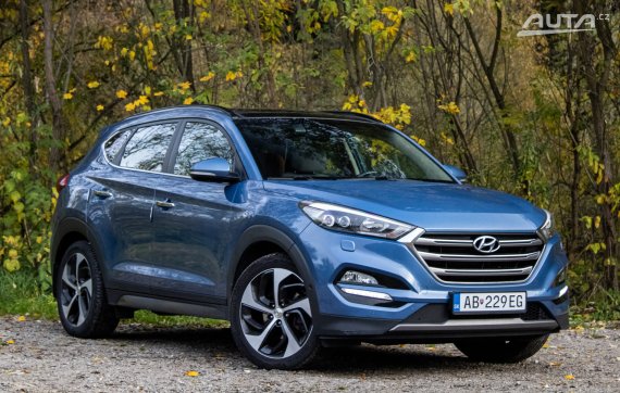 Hyundai Tucson 1.6 T-GDi 4x4 A/T, 130kW (2016) / AJ NA SPLÁTKY / PROTIÚČET / 2016 modrá