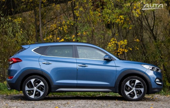 Hyundai Tucson 1.6 T-GDi 4x4 A/T, 130kW (2016) / AJ NA SPLÁTKY / PROTIÚČET / 2016 modrá