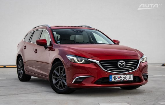 Mazda 6 Combi (Wagon) 2.2 Skyactiv-D Revolution TOP A/T, 129kW, A6 / AJ NA SPLÁTKY / PROTIÚČET / 2015 červená