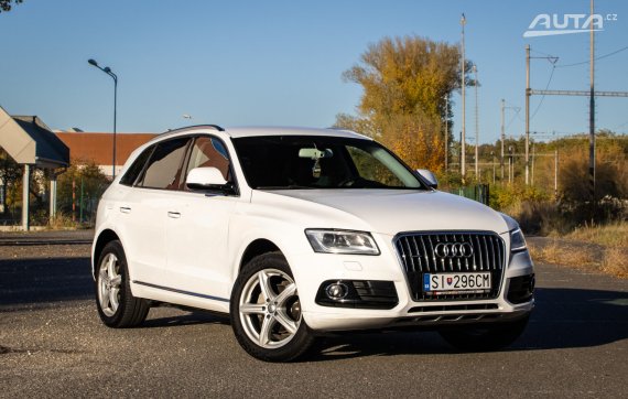 Audi Q5 2.0 TDI 190k DPF quattro S tronic, 140kW, A7 / AJ NA SPLÁTKY / PROTIÚČET / 2014 bílá